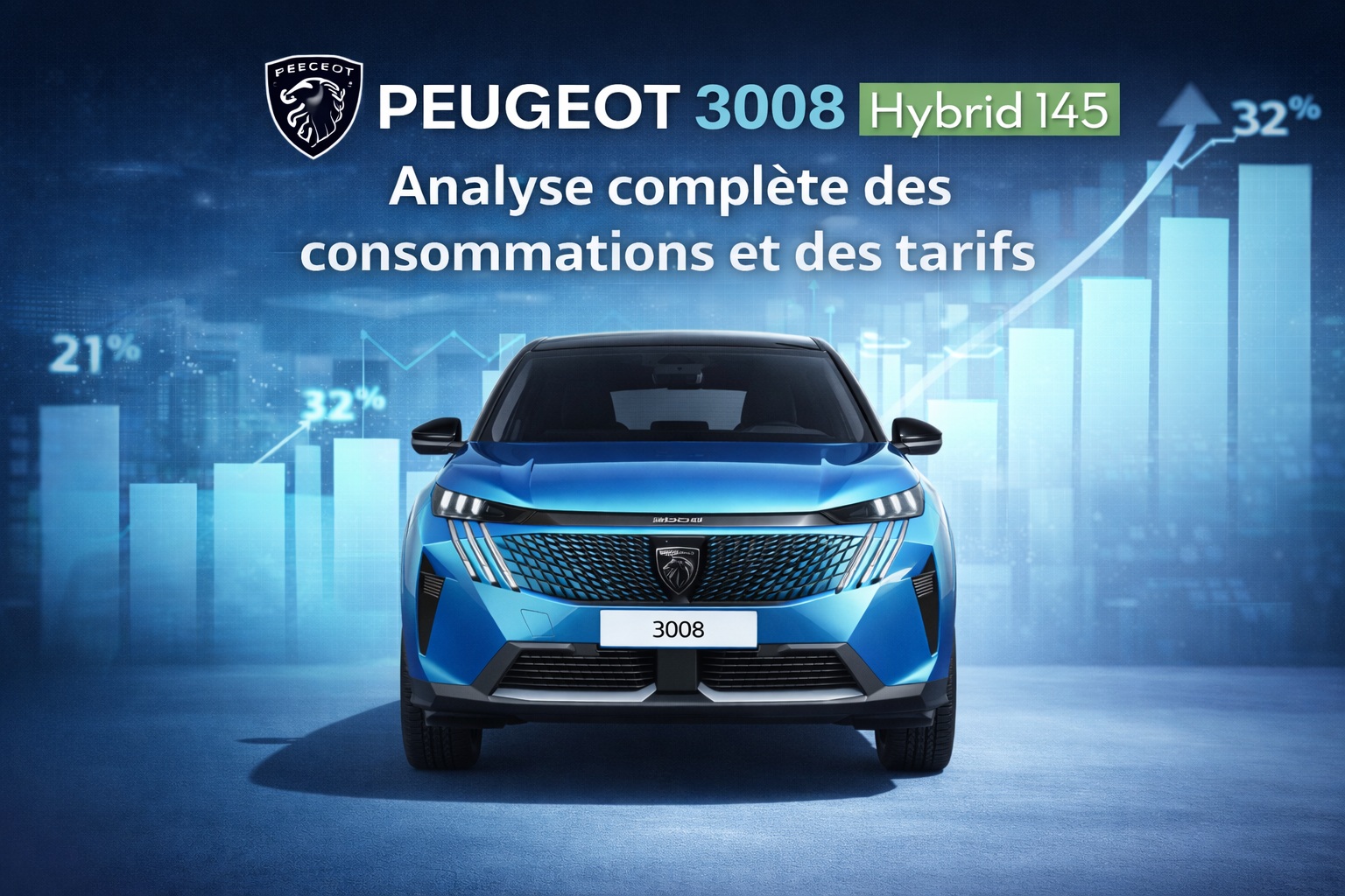 Peugeot 3008 Hybrid 145 : Analyse complète des consommations et des tarifs