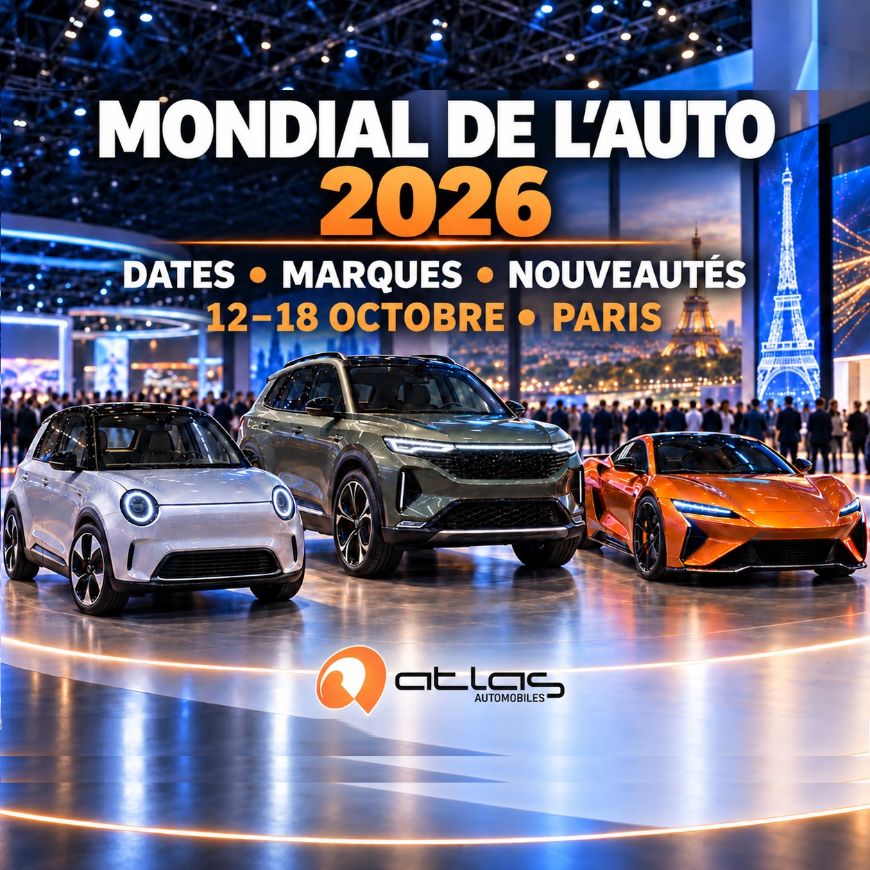 Mondial de l’Auto 2026 à Paris : dates, prix, marques et nouveautés