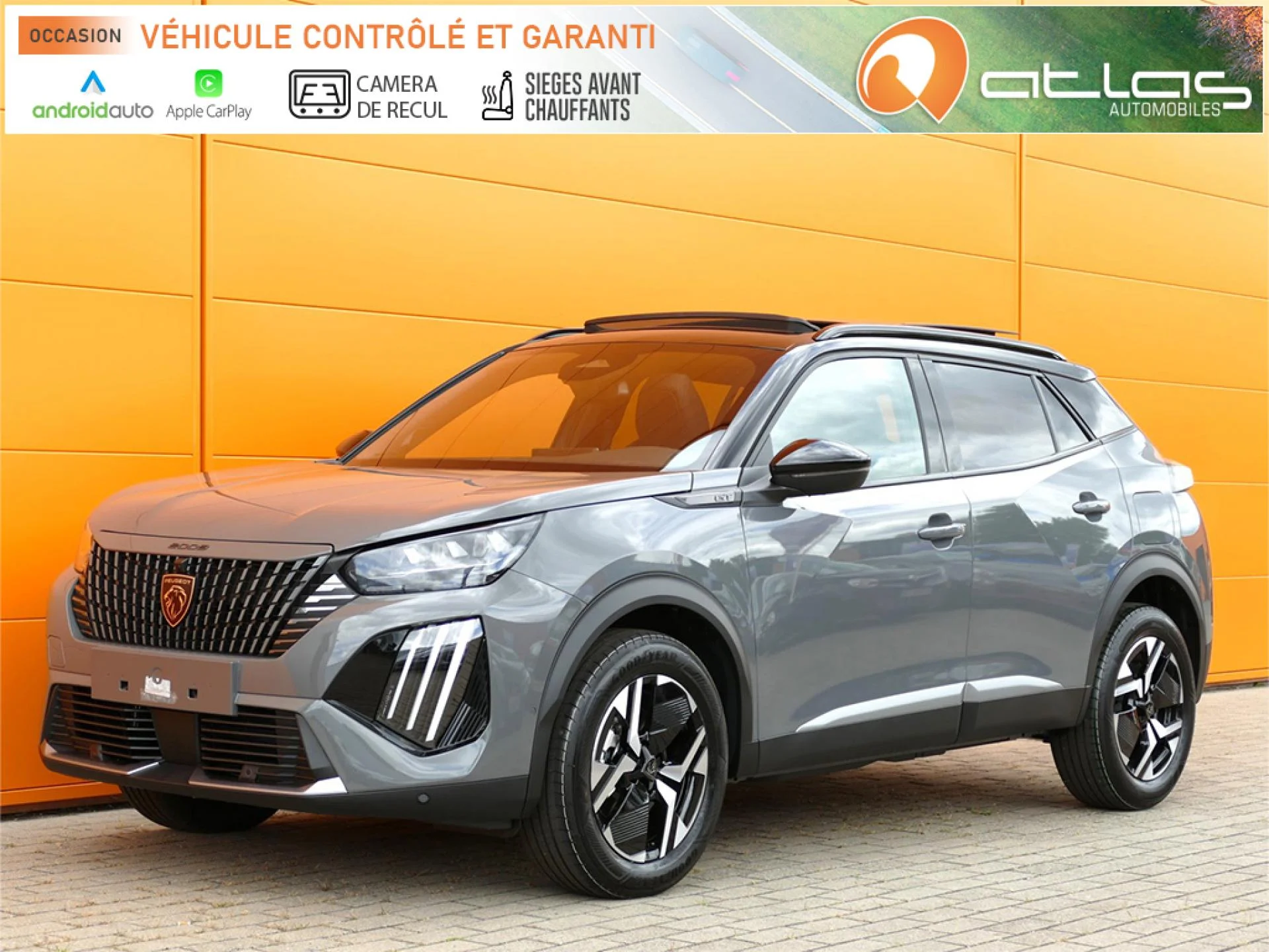 PEUGEOT 2008 II 1.2 HYBRIDE 145 GT E-DCS6 TOIT PANORAMIQUE PHASE 2 - 2025 - 28970€ - HYBRIDE ESSENCE - Automatique - Atlas Automobiles