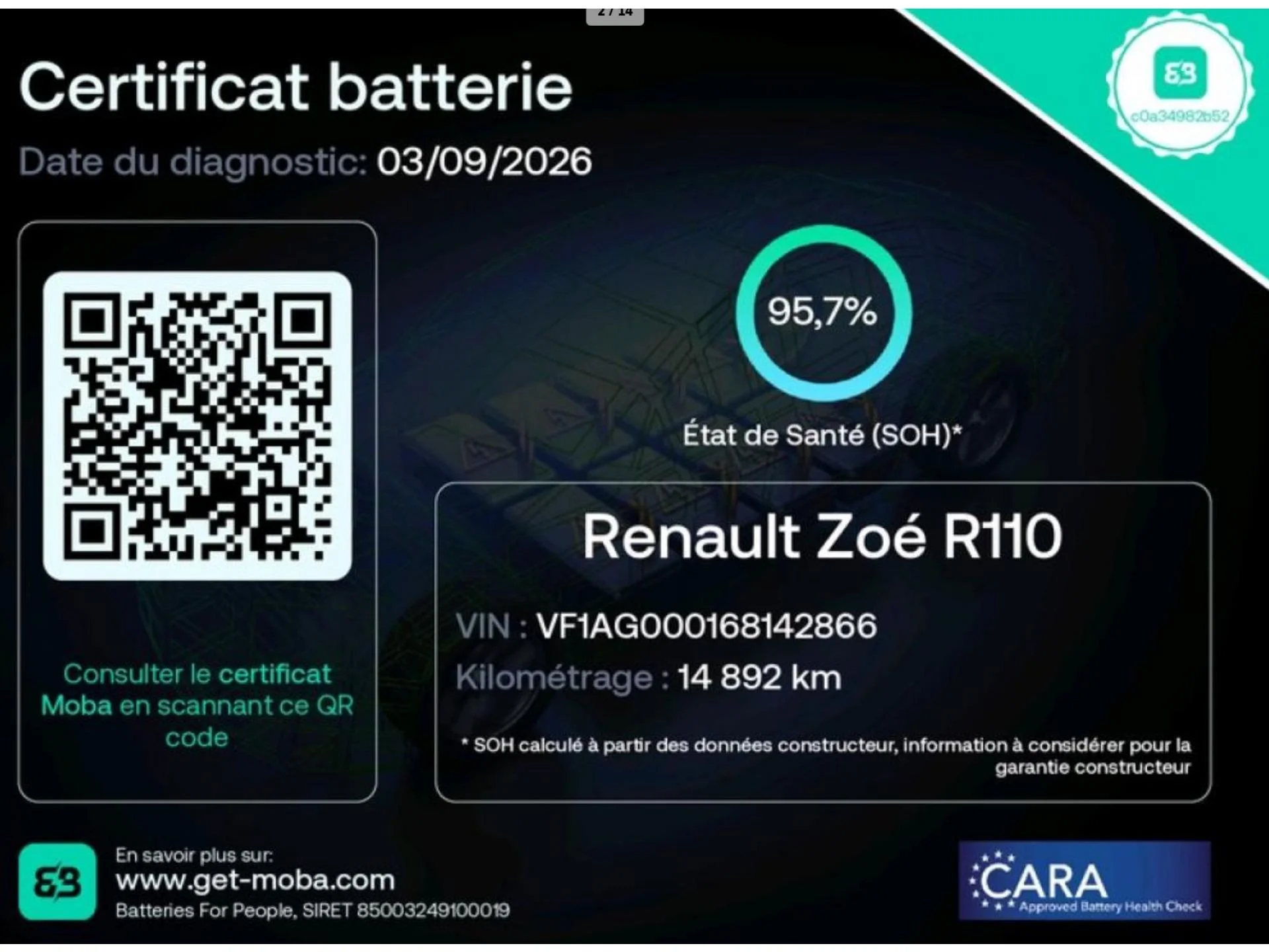 RENAULT ZOE - Miniature 6 sur 29 - Cliquer pour voir cette photo